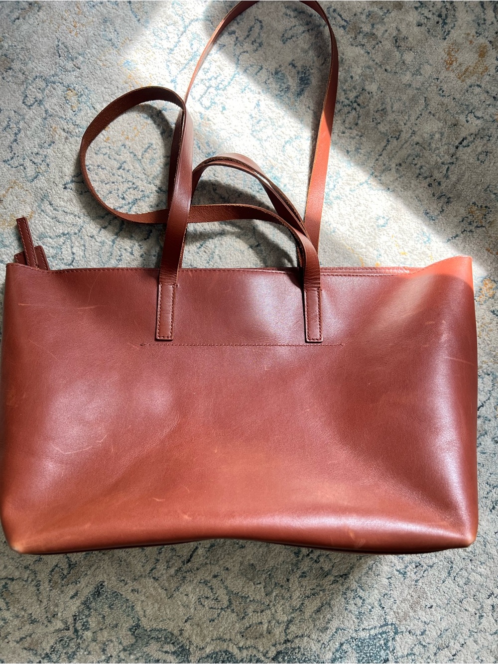 Madewell Brown Leather Tote Bag